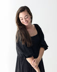 Black maxi dress with empire waist from Favored And Common in NC