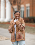 Cozy lightweight teddy jacket for women from Favored and Common