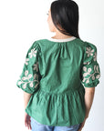 Garden Grace Peplum Blouse