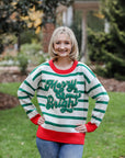 The Merry & Bright Stripe Sweater | +Plus Size Available