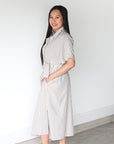 Costal Bliss Striped Midi Dress