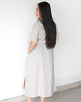 Costal Bliss Striped Midi Dress