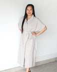 Costal Bliss Striped Midi Dress