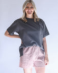 Mauve tencel shorts for women from Favored and Common in NC