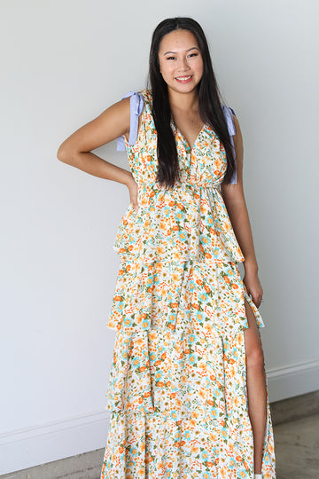 Garden Cascade Maxi Dress