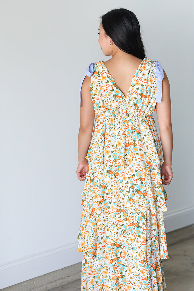 Garden Cascade Maxi Dress