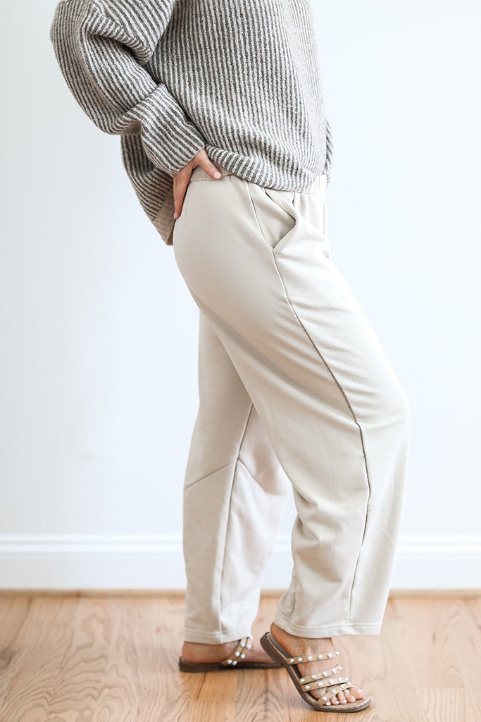 Easy Breezy Beige Trousers