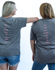 Bible verse graphic tee for women from Favored And Common in NC