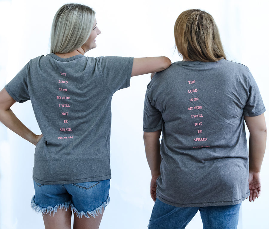 Bible verse graphic tee for women from Favored And Common in NC