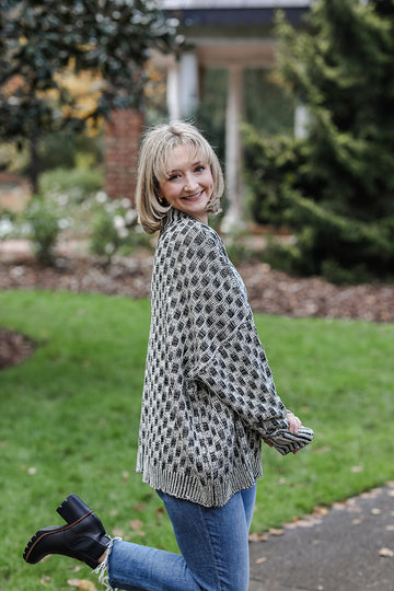 The Midnight Grid Sweater