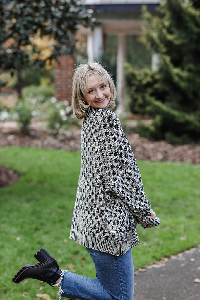 The Midnight Grid Sweater