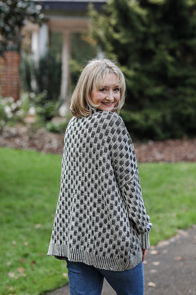 The Midnight Grid Sweater