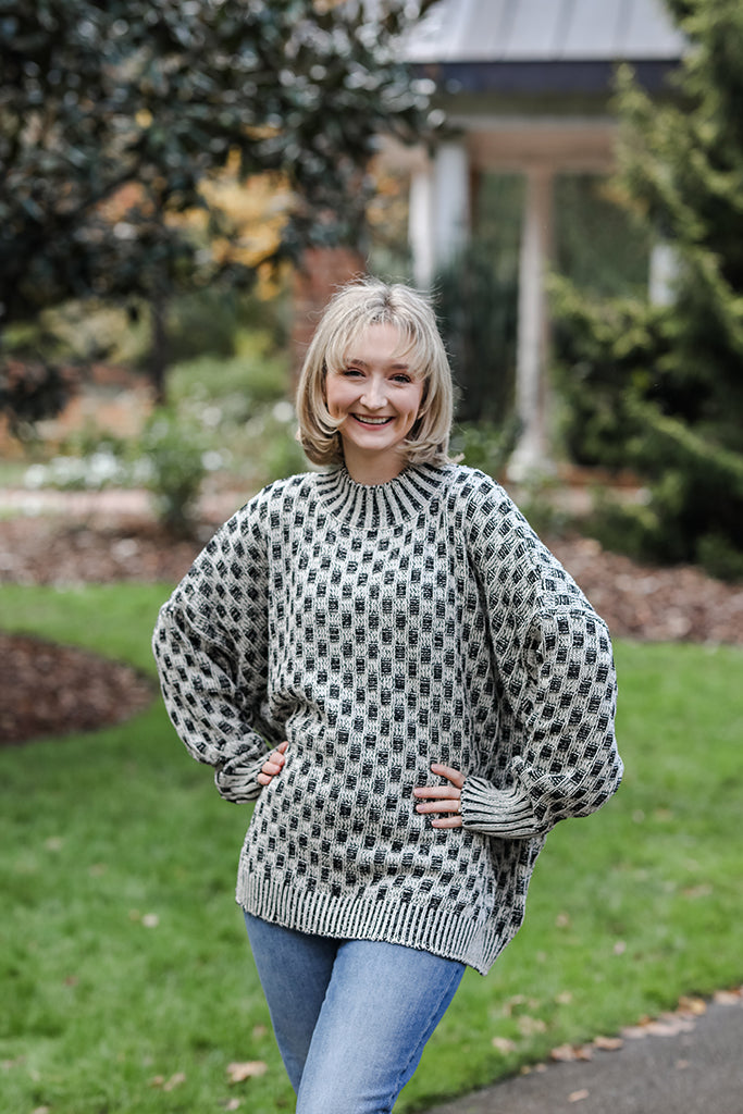The Midnight Grid Sweater