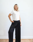 Relaxed Elegance Wide Leg Pants | Taupe