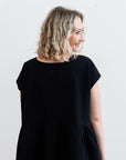 Make It Known Black Bow Tie Blouse