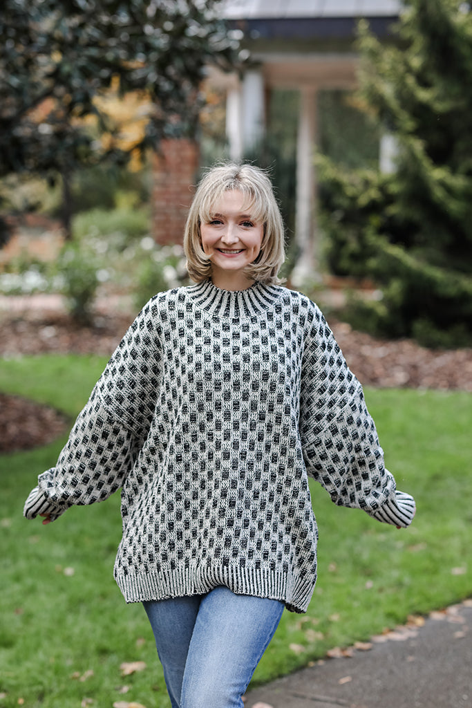 The Midnight Grid Sweater