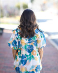 Bluebell Floral Button Up Blouse