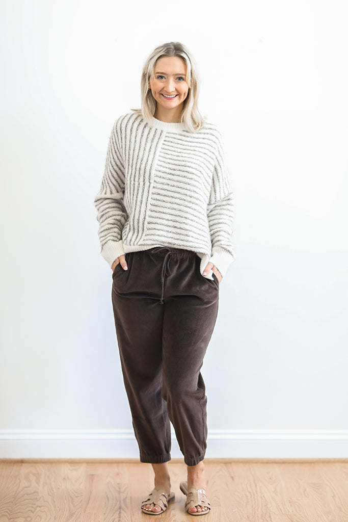 Cocoa Bliss Velvet Pants