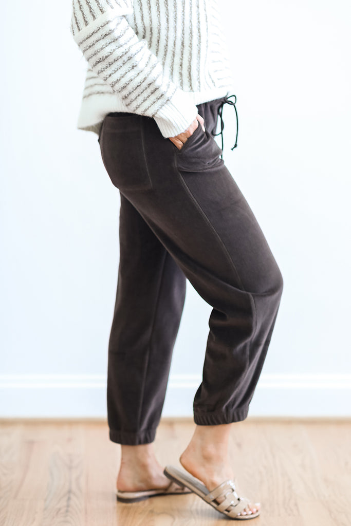 Cocoa Bliss Velvet Pants