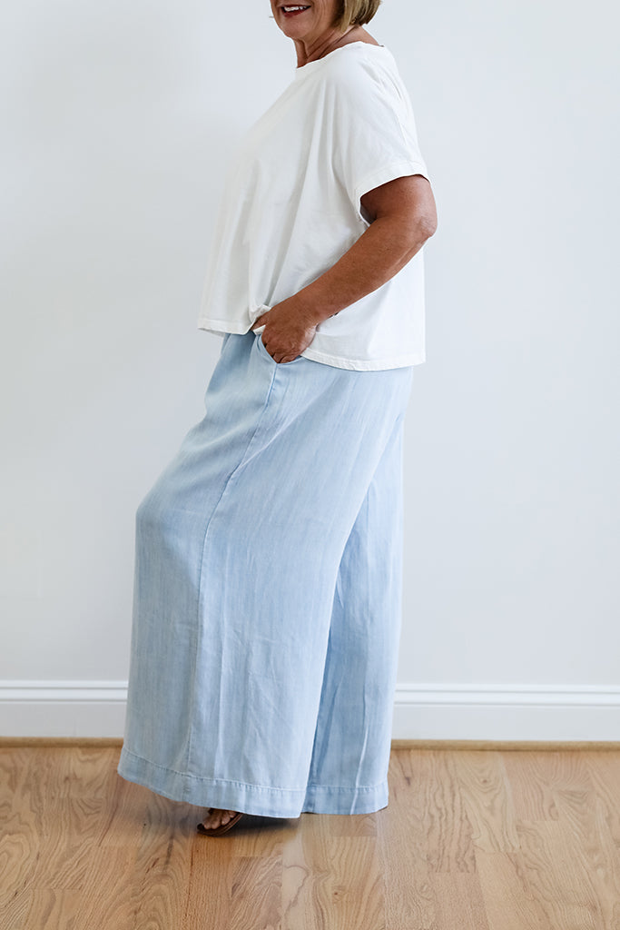 Coastal Drift Flowy Pants