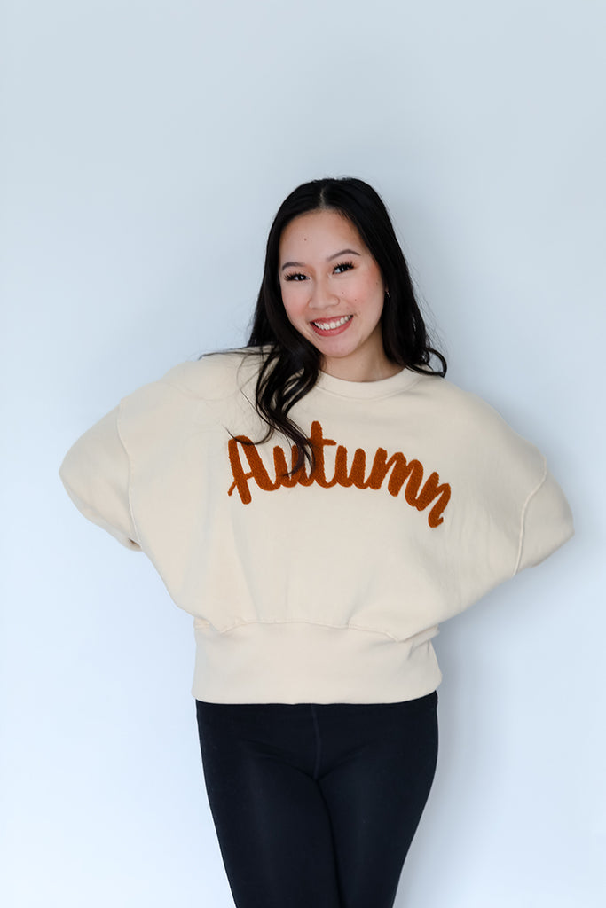 Buttercream Autumn crew neck for women from Favored and Common