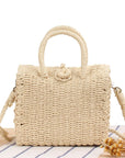 Straw Cross Body Purse