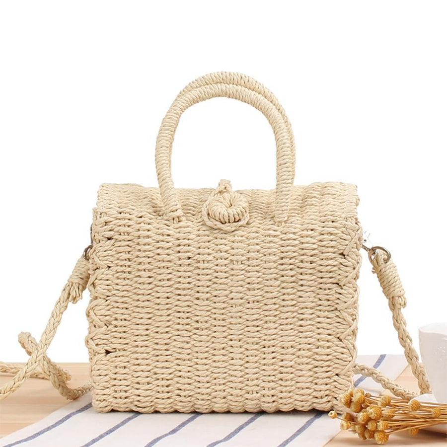 Straw Cross Body Purse