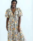 Fall patterned maxi dress for women from Favored And Common