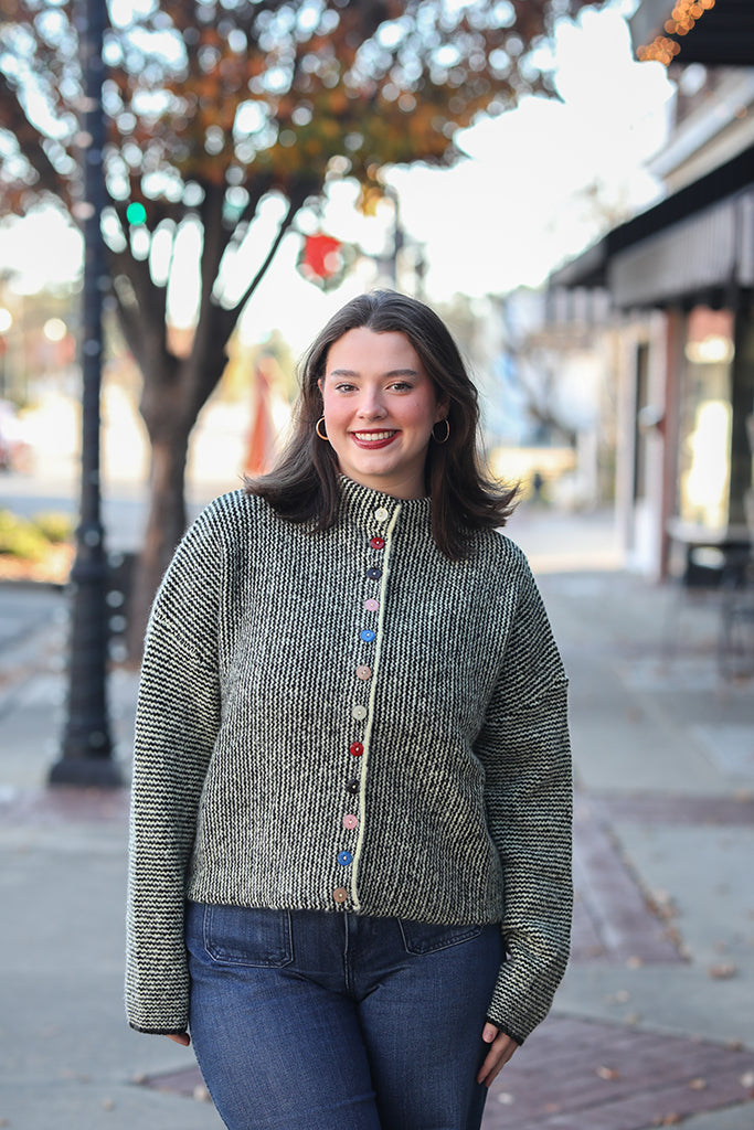 The Merry Mix-Up Button Cardigan