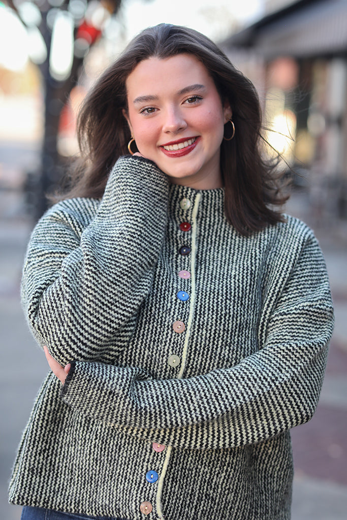 The Merry Mix-Up Button Cardigan