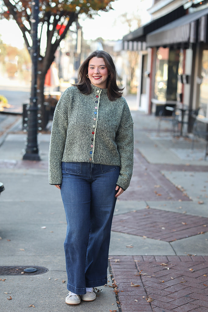 The Merry Mix-Up Button Cardigan