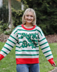 The Merry & Bright Stripe Sweater | +Plus Size Available