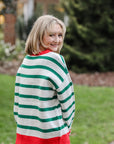 The Merry & Bright Stripe Sweater | +Plus Size Available