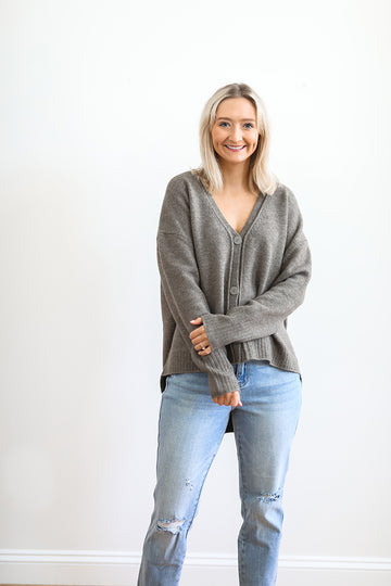 Charcoal Chic Cardigan