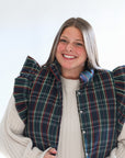 Holiday quilted plaid vest from Favored And Common in NC