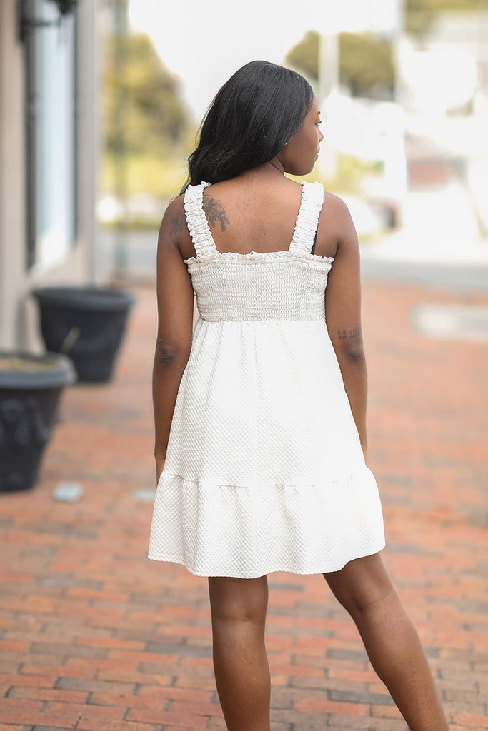 Ivory Charm Mini Dress