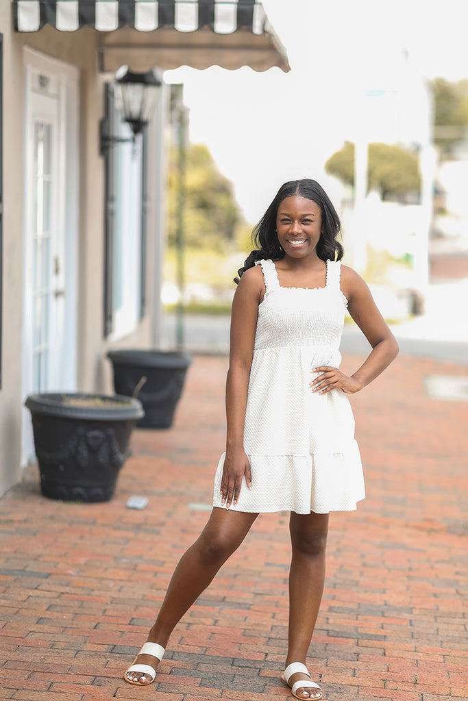 Ivory Charm Mini Dress