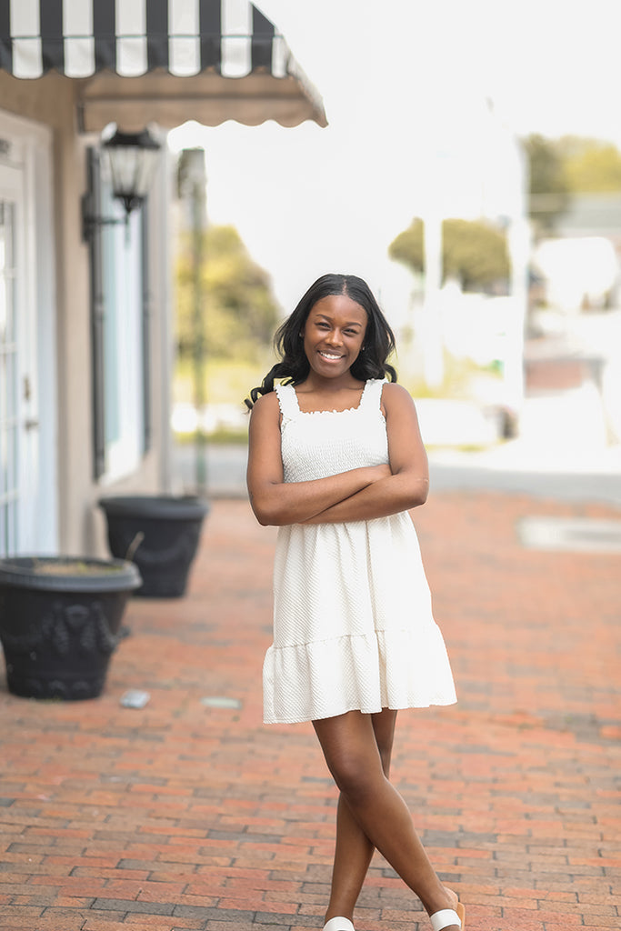 Ivory Charm Mini Dress