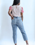 Judy blue high waist distressed cropped jeans for women from Favored And Common