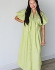 Key Lime Midi Dress