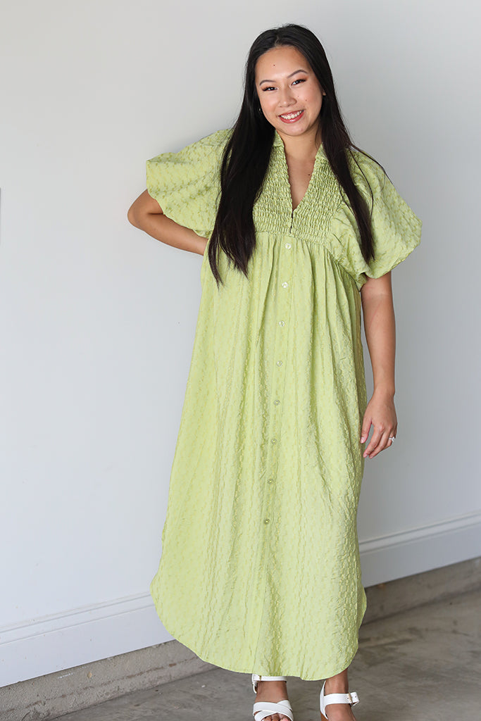 Key Lime Midi Dress