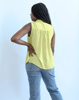 Lime green sleeveless blouse for women from Favored And Common