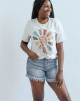 Look for the good sunshine graphic tee for women from Favored And Common online boutique