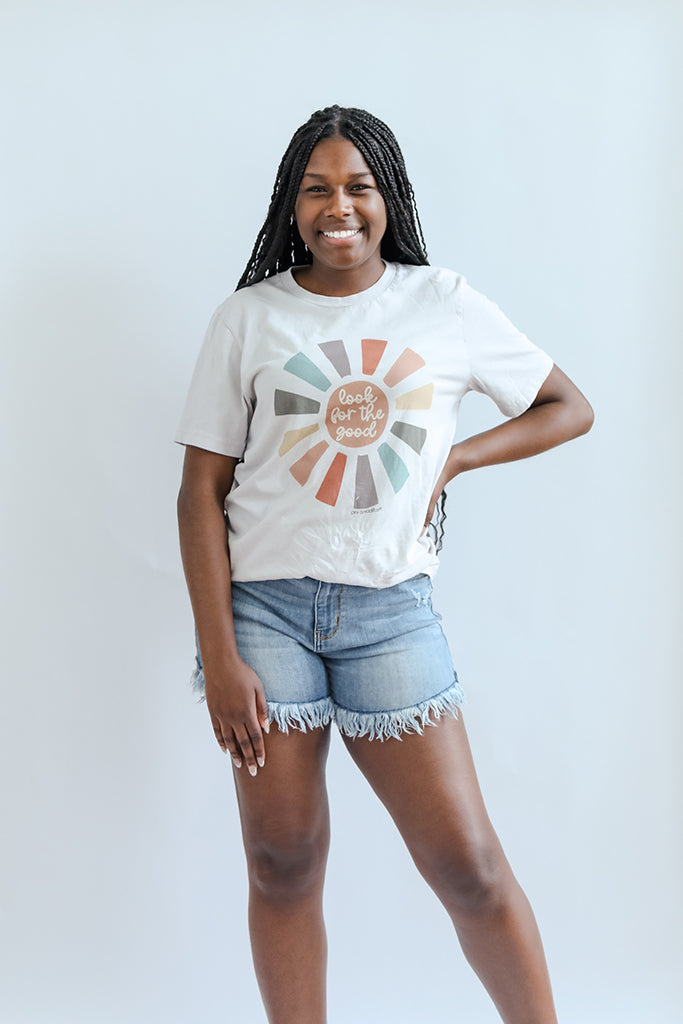 Womens look for the good sunshine graphic tee from Favored And Common