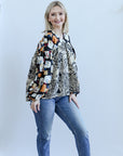 Mixed print flowy blouse for women from Favored And Common