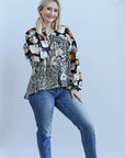 Mixed print long sleeve blouse for women from Favored And Common