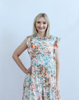 Multi color floral print baby doll dress for women from Favored and Common