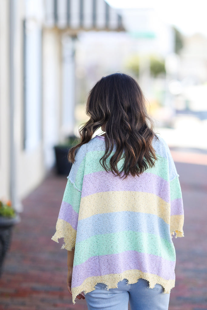 Cotton Candy Striped Sweater