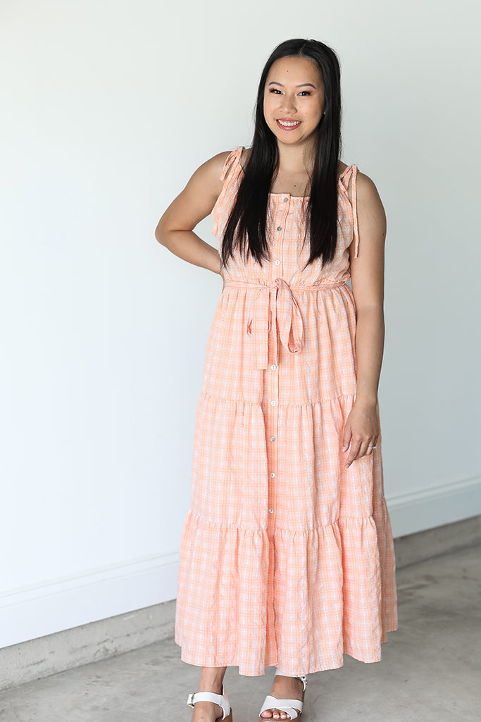 Creamsicle Button Up Dress