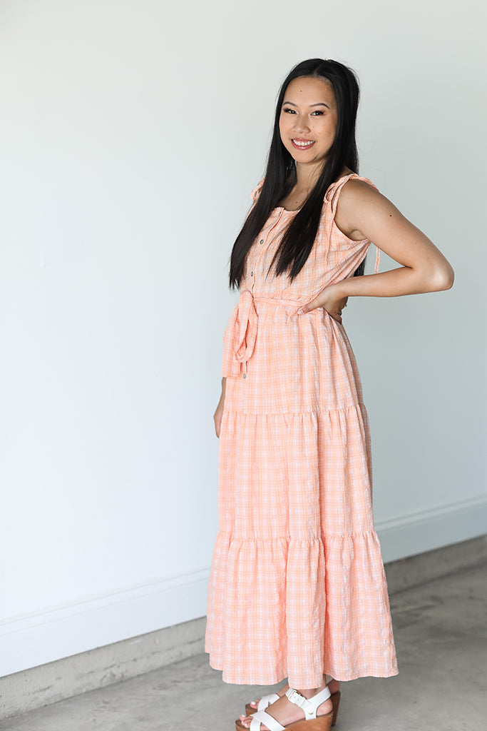 Creamsicle Button Up Dress